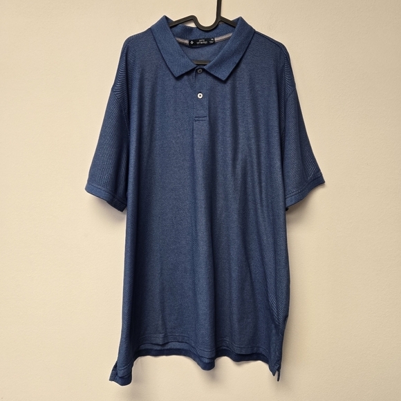 Members Mark Stretch Polo Deep Sea Blue XXL - Picture 1 of 5